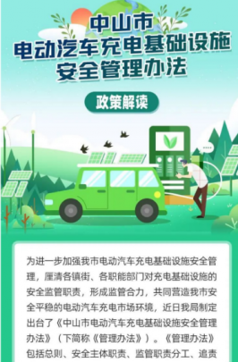 《中山市電動汽車充電基礎(chǔ)設(shè)施安全管理辦法》